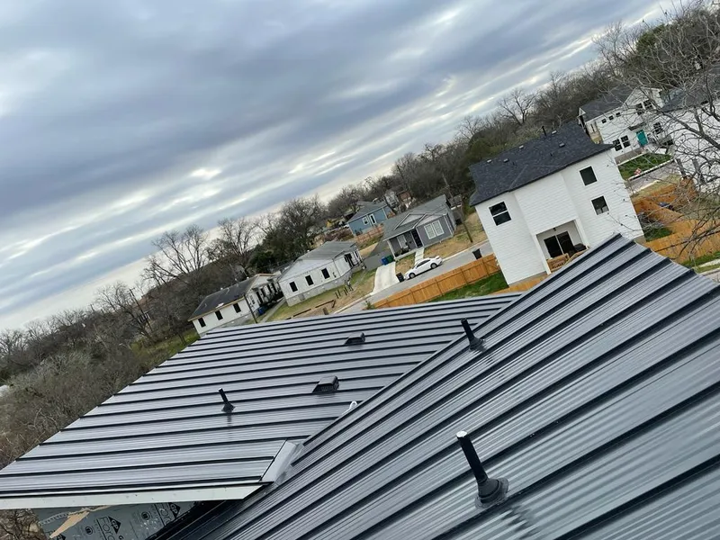 Standing seam metal roof panels with vents for Skylight Repair in Souderton